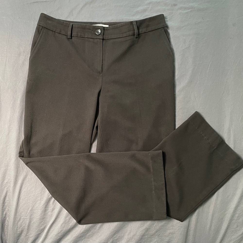 Talbots Bundle of Two Pair Signature Straight Size 12P Trousers in Black & Camel